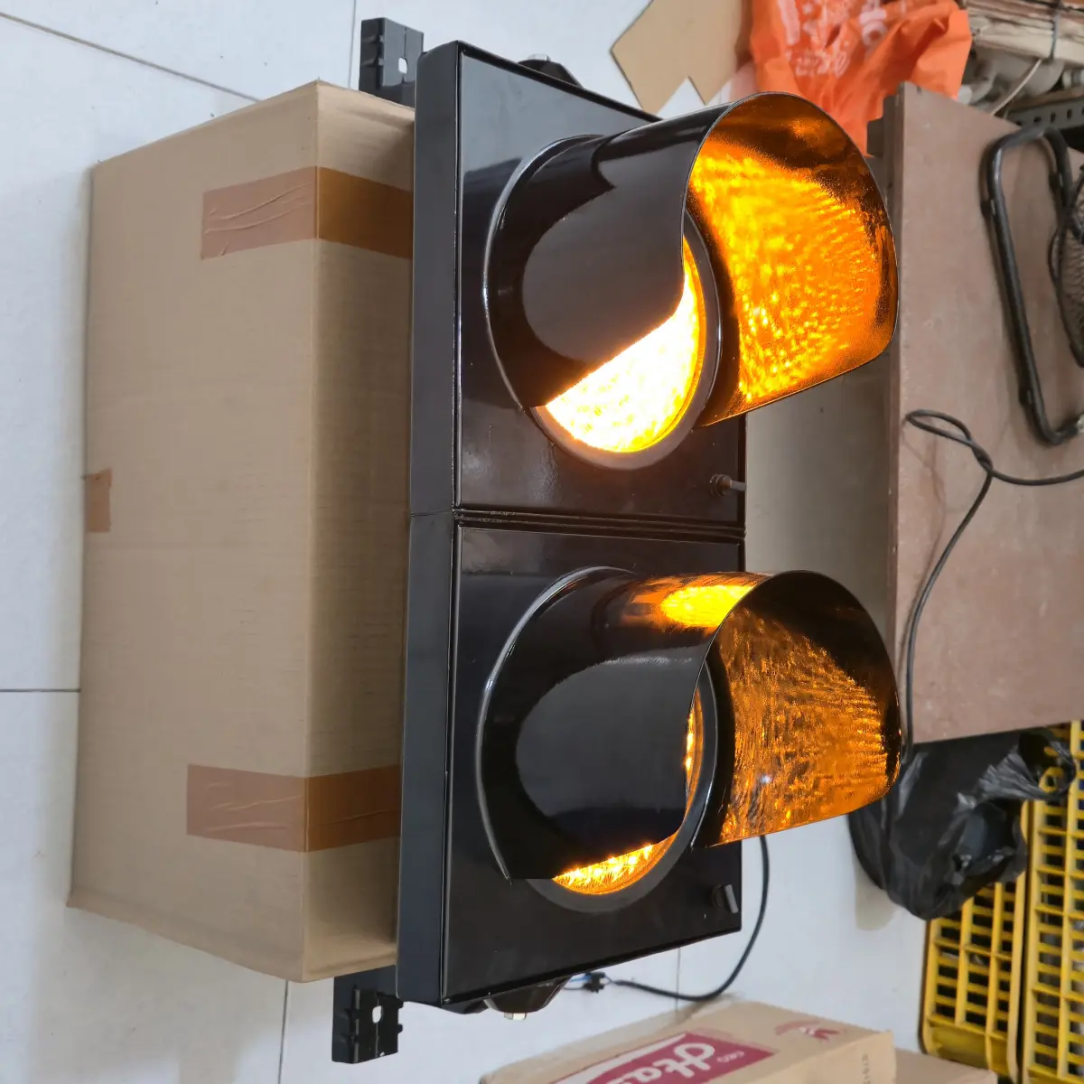Lampu Warning Light LED 2 Aspek 20 CM / 30 CM 220V